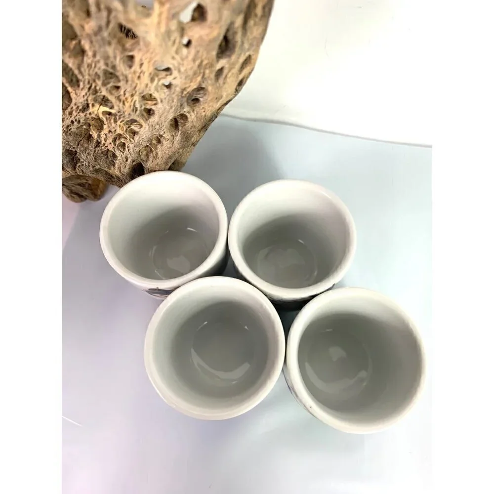 Vintage Ochoko Tokkuri HEISEI Japanese Sake 5pc Set